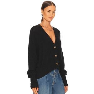 Free people slouchy baggy short cardigan button up soft Medium